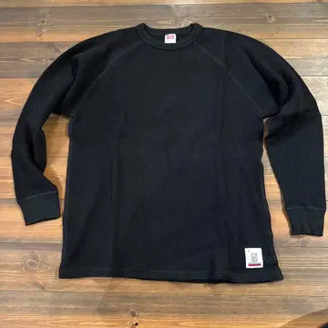 스탠다드 캘리포니아 와플 서멀 T 블랙 S 새상품