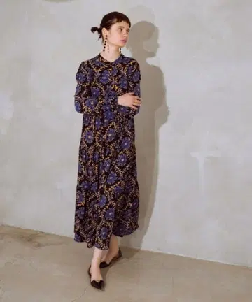 안티로자 manana suerte 스카프 프린트 원피스