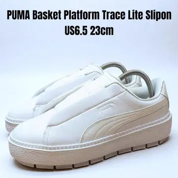 새상품급 푸마 바스켓 플랫폼 슬립온 23cm 통굽
