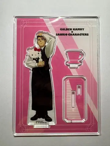 골든 카무이 x 산리오 캐릭터즈 아크릴 스탠드 오가타 x 헬로키티