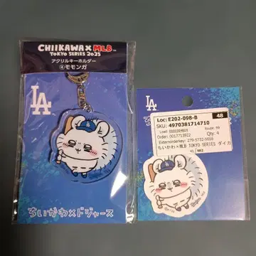 치이카와 MLB 모몽가 아크릴 키링 다이컷 스티커