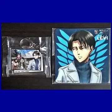 2점 [진격의 거인] 리바이 아크릴 키링, 코스터 / 후지큐 하이랜드