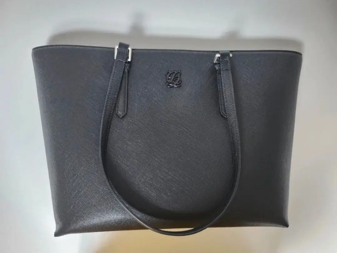 Lous Quatorze Black Saffiano Shopper Bag