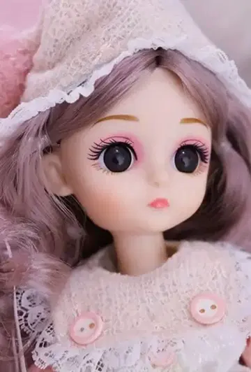 후드 부착 걸 스타일 인형