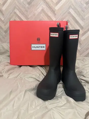 HUNTER 블랙 장화 박스 포함 미사용 새상품
