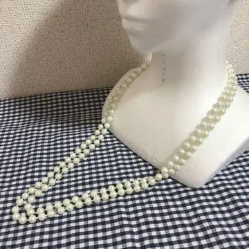 조개 펄 롱 목걸이