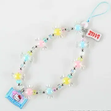 헬로키티 비즈 폰 스트랩
