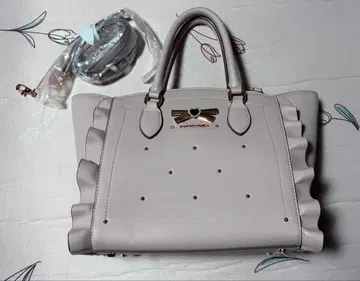 SAMANTHAVEGA 리본 스터드 플래터 (소) 핑크