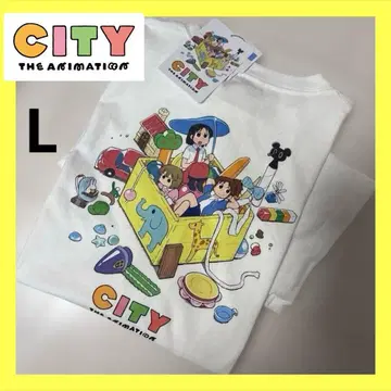 새상품 CITY 아라이 케이이치 모쿠메세이소 삼인조 T셔츠