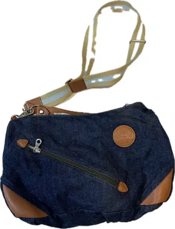 데님 숄더백