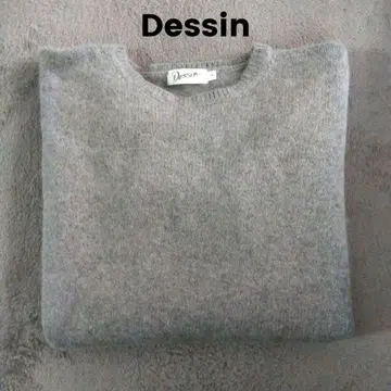 Dessin 데셍 크루넥 스웨터 그레이 폭스 혼방