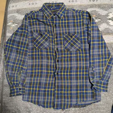 빈티지 ELY 플란넬 플란넬 셔츠