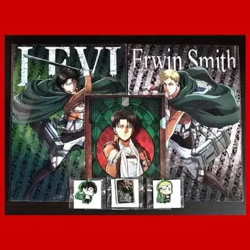 6점 [진격의 거인] 아크릴 키링, 클리어 파일 리바이 엘빈