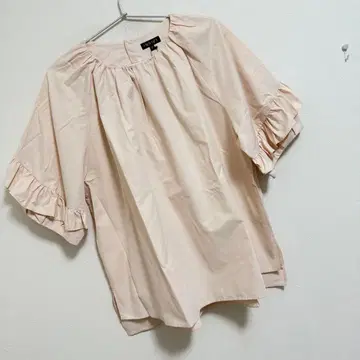 인디비 [세탁 가능/백산] 프릴 디자인 블라우스