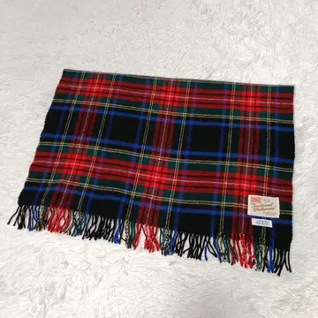 새상품급 Traditional Weatherwear 대형 스톨 체크 무늬