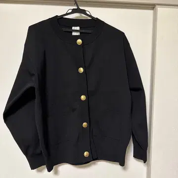 워셔블 크루넥 가디건 블랙 spick&span