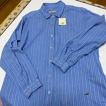 크로커다일 파랑 스트라이프 셔츠 LL 사이즈
