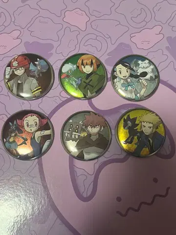 포켓몬스터 캔뱃지 컬렉션 신오 헬스장 리더