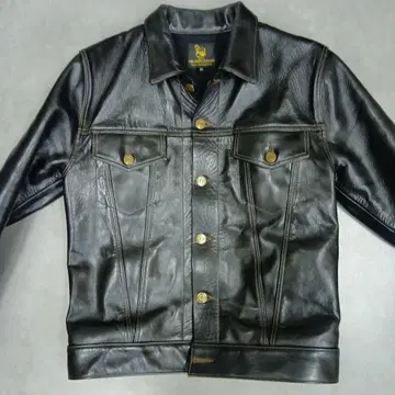 FINE CREEK LEATHERS 블랙 가죽 자켓 36