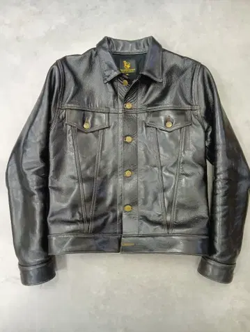 FINE CREEK LEATHERS 블랙 가죽 자켓 36