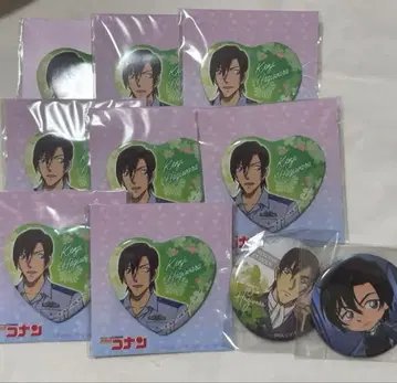 명탐정 코난 코난 플라자 하트형 캔뱃지 하기와라 켄지