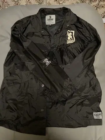 블랙 나일론 자켓