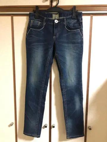 GLOBE 다크 블루 슬림핏 데님