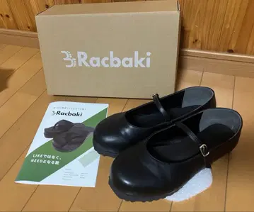 Racbaki 라크바키 클래식 펌프스 블랙 멜리 제인 슈즈 M 사이즈