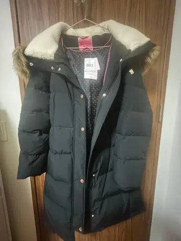 성인 kate spade 퍼 트리밍 롱 다운 자켓