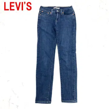 A6374 리바이스 데님 면 테이퍼드 스트레치 네이비 파랑 24