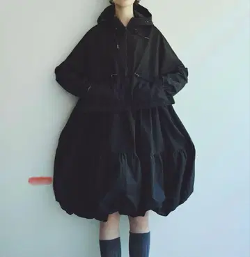 마차트 하프 지퍼 벌룬 드레스