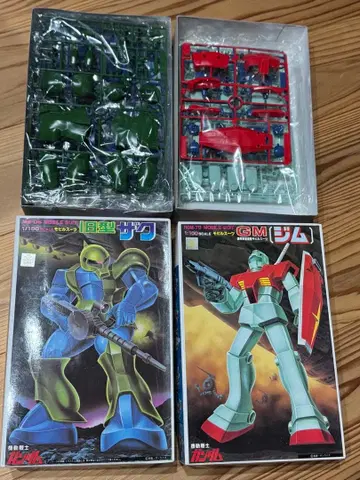 건담 구형 자쿠 짐 GM 내부 가방 미개봉 상자 약간의 흠집
