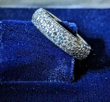 폴리폴리 지르코니아 실버 반지 S925 각인