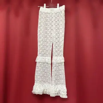 더블 씨 레이스 프릴 달린 팬츠