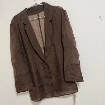 바브 오간자 시어 테일러 자켓