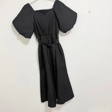 미슈마슈 볼륨 슬리브 원피스