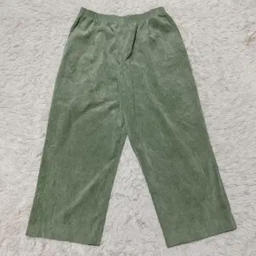 코듀로이 이지 팬츠 허리 78cm~ 그린 남녀 공용