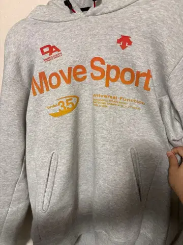 DESCENTE Move Sport 후드티 그레이 초레어