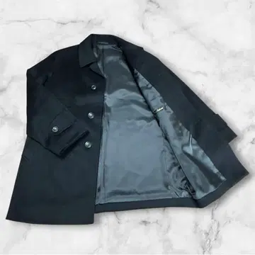 퓨어 캐시미어 100% 스텐카라 코트 미들 기장 블랙 M 고급 캐시미어