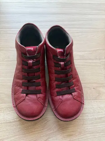 [ 새상품급 ] Camper 캠퍼 Peu 페우 가죽 신발 41 레드