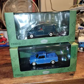 에브로 1/43 오스틴 미니 밴 픽업 2대 세트