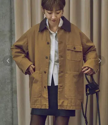 plage R1AM 밀리터리 코트 브라운