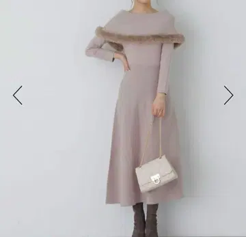 PROPORTION BODY DRESSING 2Way 케이프 니트 원피스