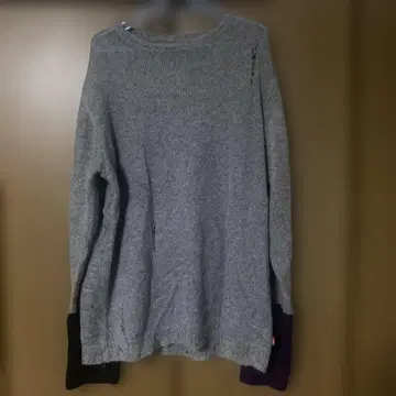 virgo wearworks 데미지 니트 스웨터