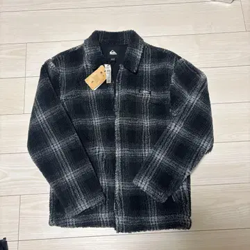 Quiksilver 플리스 자켓 S 사이즈 블랙/그레이
