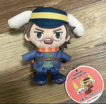 골든 카무이 산리오 스기모토 사이치 시나몬 롤 앉은 봉제 인형