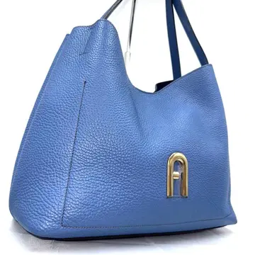 새상품급 Furla 훌라 PRIMULA 블루 가죽 토트 A4 대응