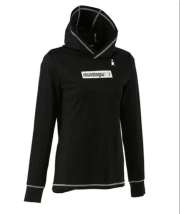 새상품급 먼싱웨어 풀오버 후드티 M 여성용 긴팔 블랙