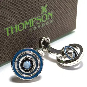 tsc188 톰슨 커프스 링크 실버 x 블루 라피스라줄리 파랑/무빙