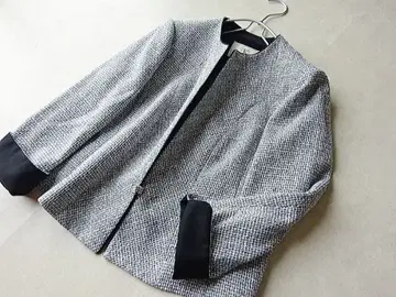 유키코 키미지마 트위드 포멀 자켓 19호 도쿄 소와르